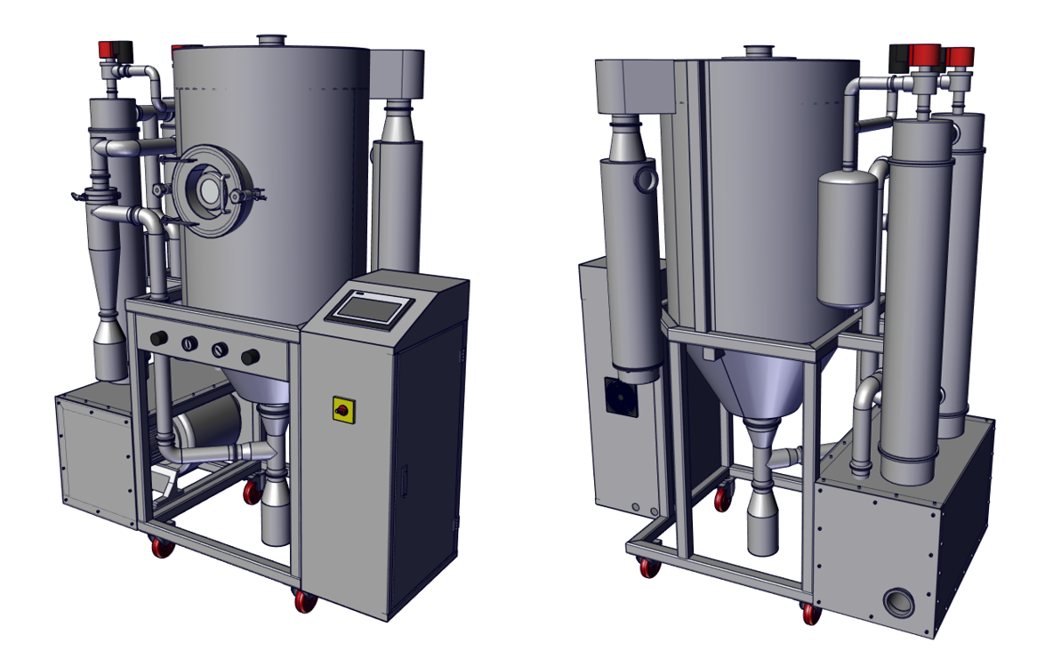 Spray Dryer --- Pilot 3-25kg Water Evaporation