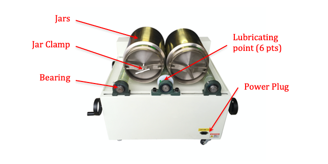 Rotary Ball Mills 3-Roll 0.1-40.0L
