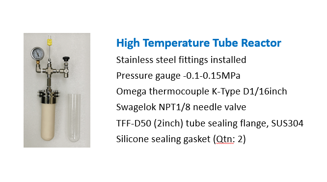 High Temperature Tube Reactor 1000℃