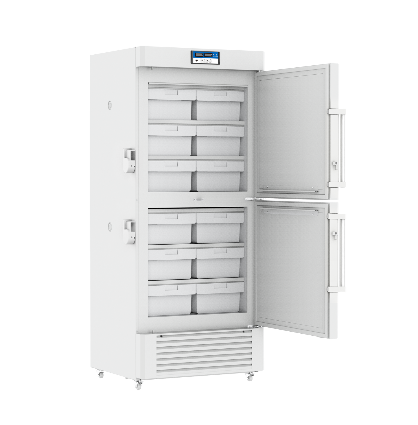 Meling Biomedical DW-FL450 −20°C to −40°C Dual-Compartment Upright Ultra-Low Temperature Freezer 450 L