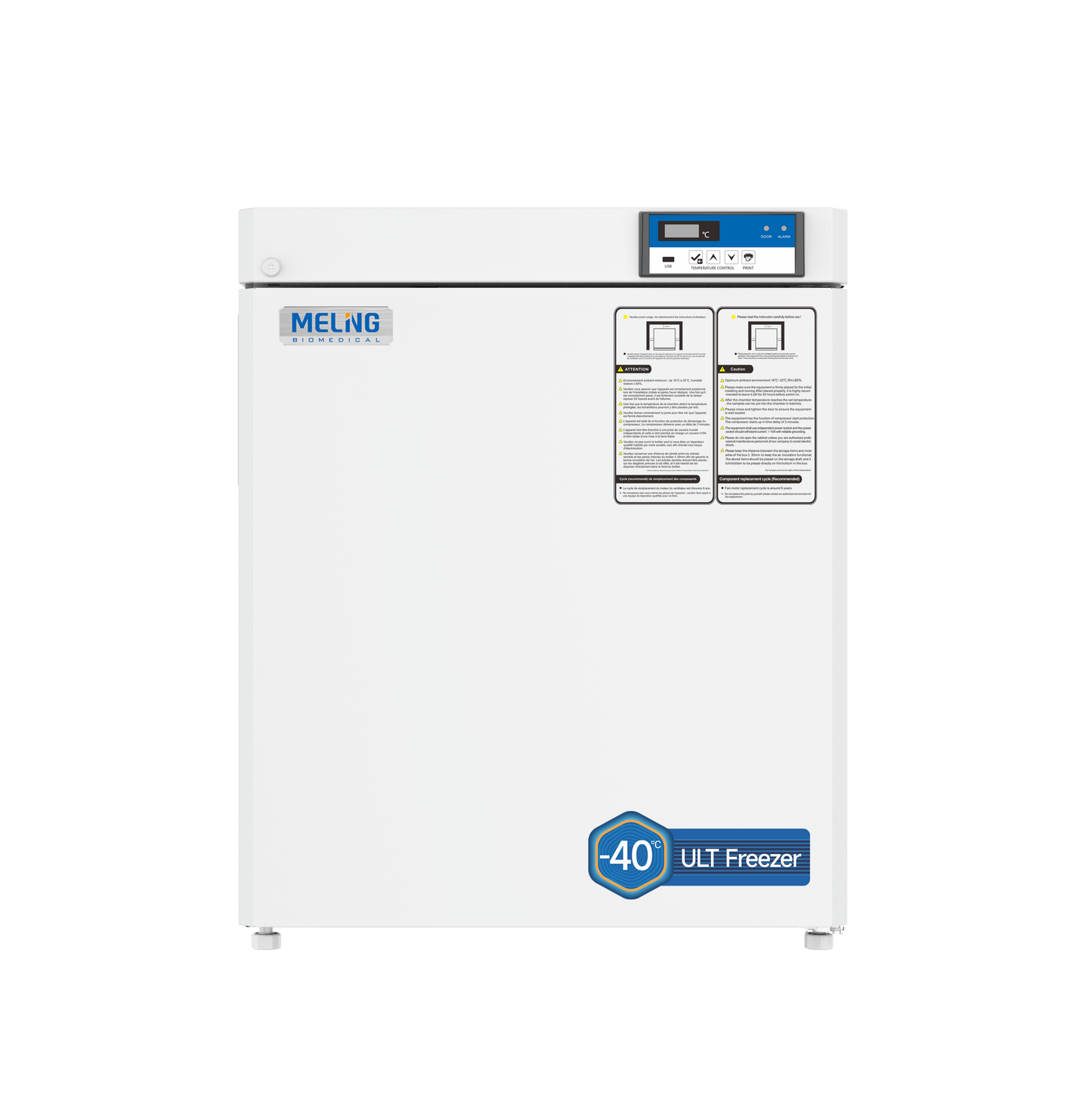 Meling Biomedical DW-FL90 −20°C to −40°C Undercounter Ultra-Low Temperature Freezer 90 L