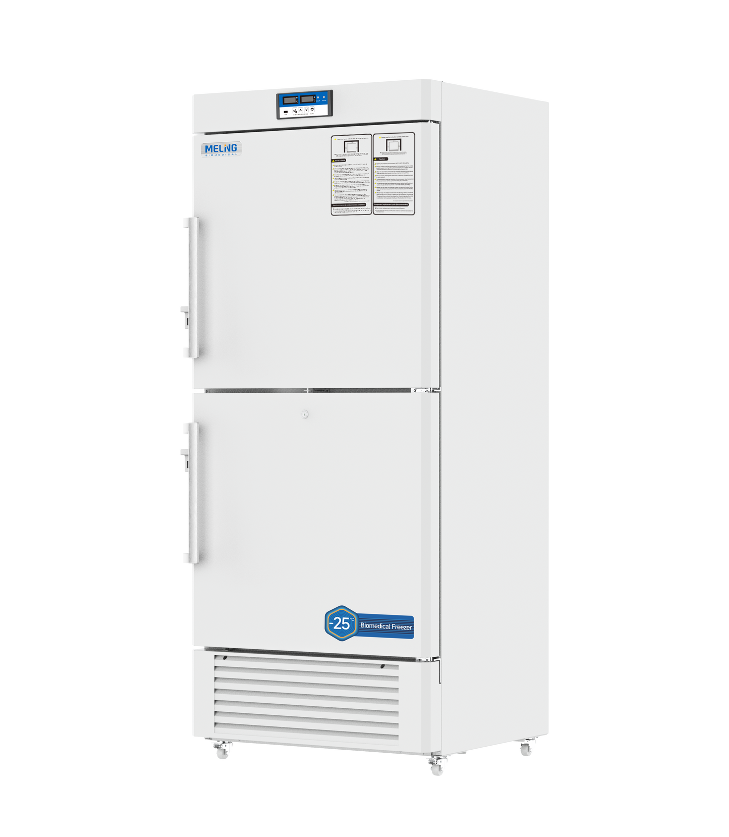Meling Biomedical DW-YL450 −10°C to −25°C Dual-Compartment Upright Biomedical Freezer 450 L