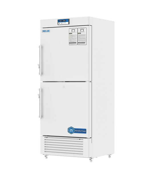 Meling Biomedical DW-YL450 −10°C to −25°C Dual-Compartment Upright Biomedical Freezer 450 L