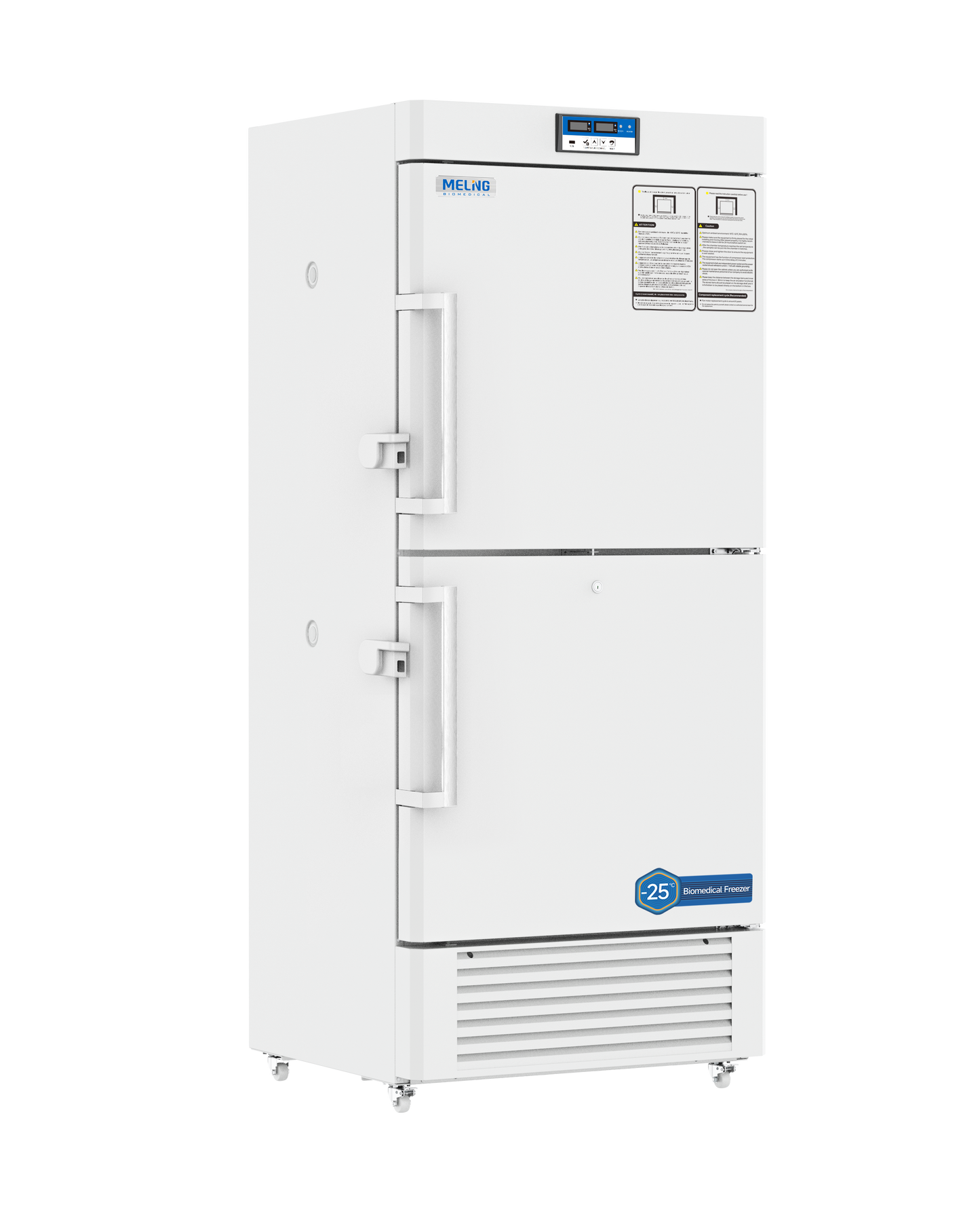 Meling Biomedical DW-YL450 −10°C to −25°C Dual-Compartment Upright Biomedical Freezer 450 L