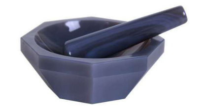 Agate Mortar & Pestle