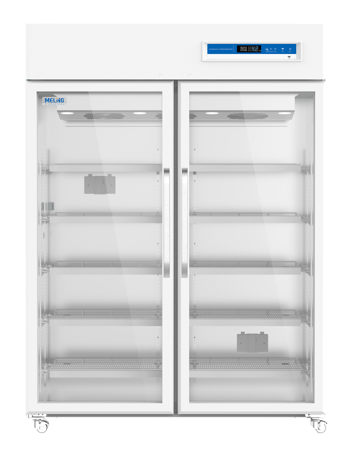 Meling Biomedical YC-1320L 2–8°C Double-Door Pharmacy Refrigerator 1,320 L