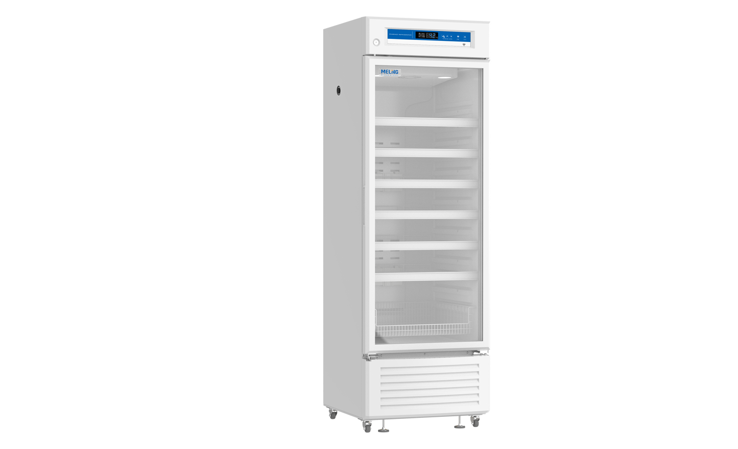 Meling Biomedical YC-395L 2°C to 8°C Upright Pharmacy Refrigerator, 13.95 cu. ft. (395 L)